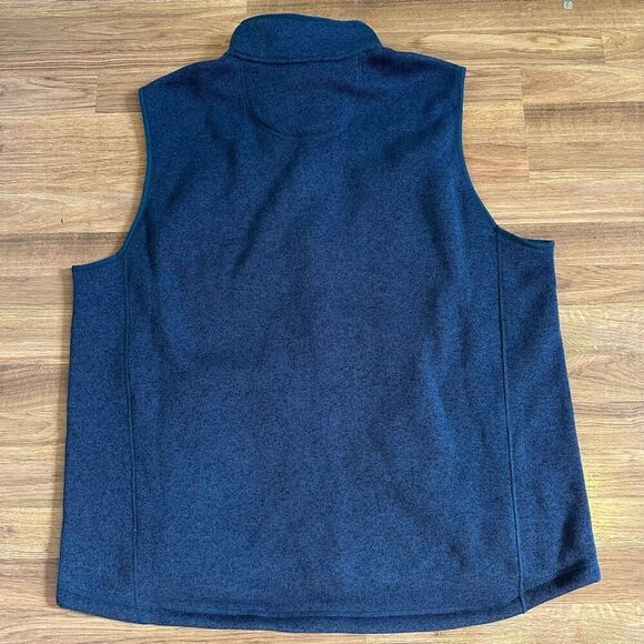 L.L. Bean Sweater Fleece Vest Bright Navy Blue | Men’s XXL Tall - Picture 5 of 13